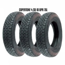 SERIE 3 COPERTONI PNEUMATICI 4.50-10 8PR PER APE CAR P2 MP 550 600 601 A 8 TELE