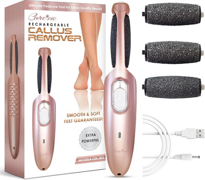 Powerful Electric Callus Remover Wand   Rechargeable Foot File, Grinder & Scrubb