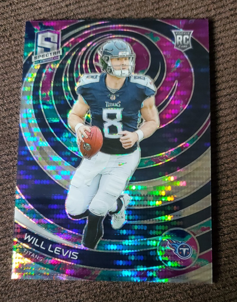 Beauty!  2023 Panini Spectra #138 - WILL LEVIS - Celestial Prizm!  SN 54/99