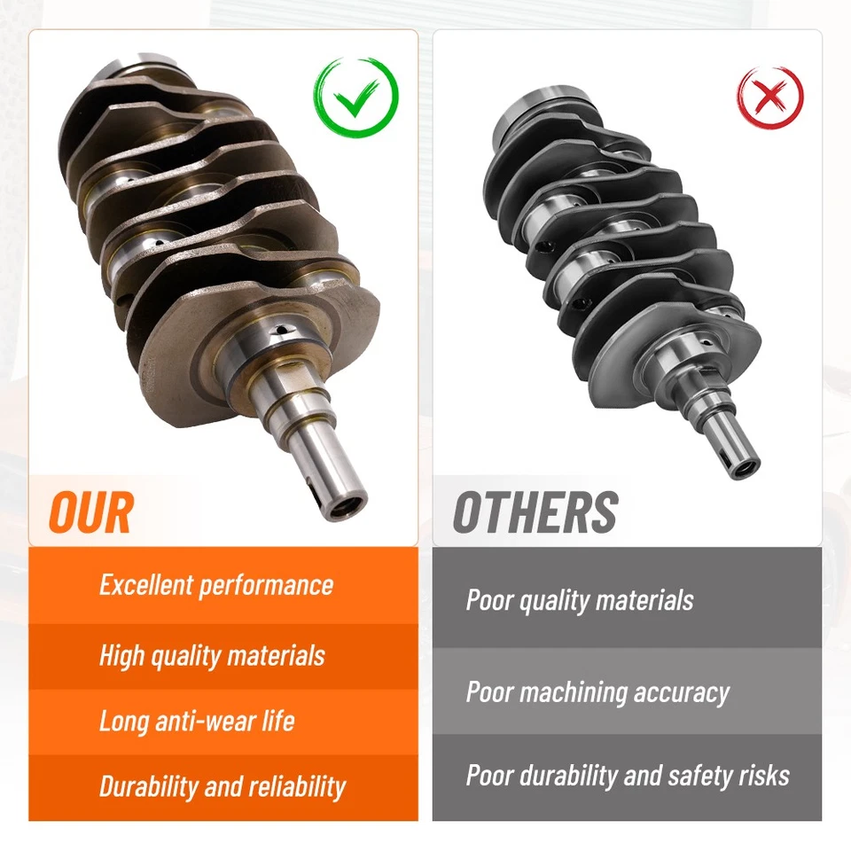 Cigüeñal y cojinete principal + varilla para Subaru Impreza EJ255 EJ257 WRX 2004-2018 2,5 L Foto 4 de 4