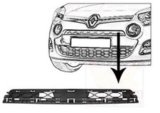 VAN WEZEL Lüftungsgitter Grill Stoßfänger für RENAULT TWINGO II (CN0)