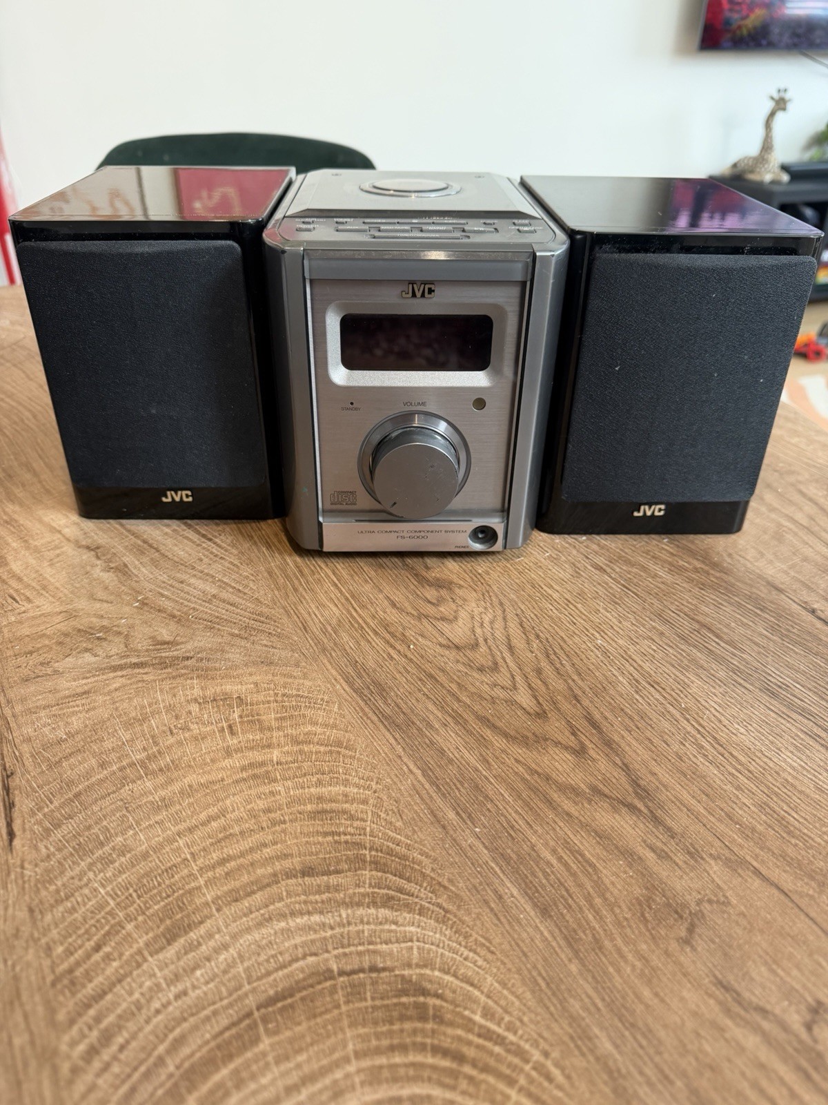 Bookshelf Am/fm Cd Black Opal Speakers Vintage
