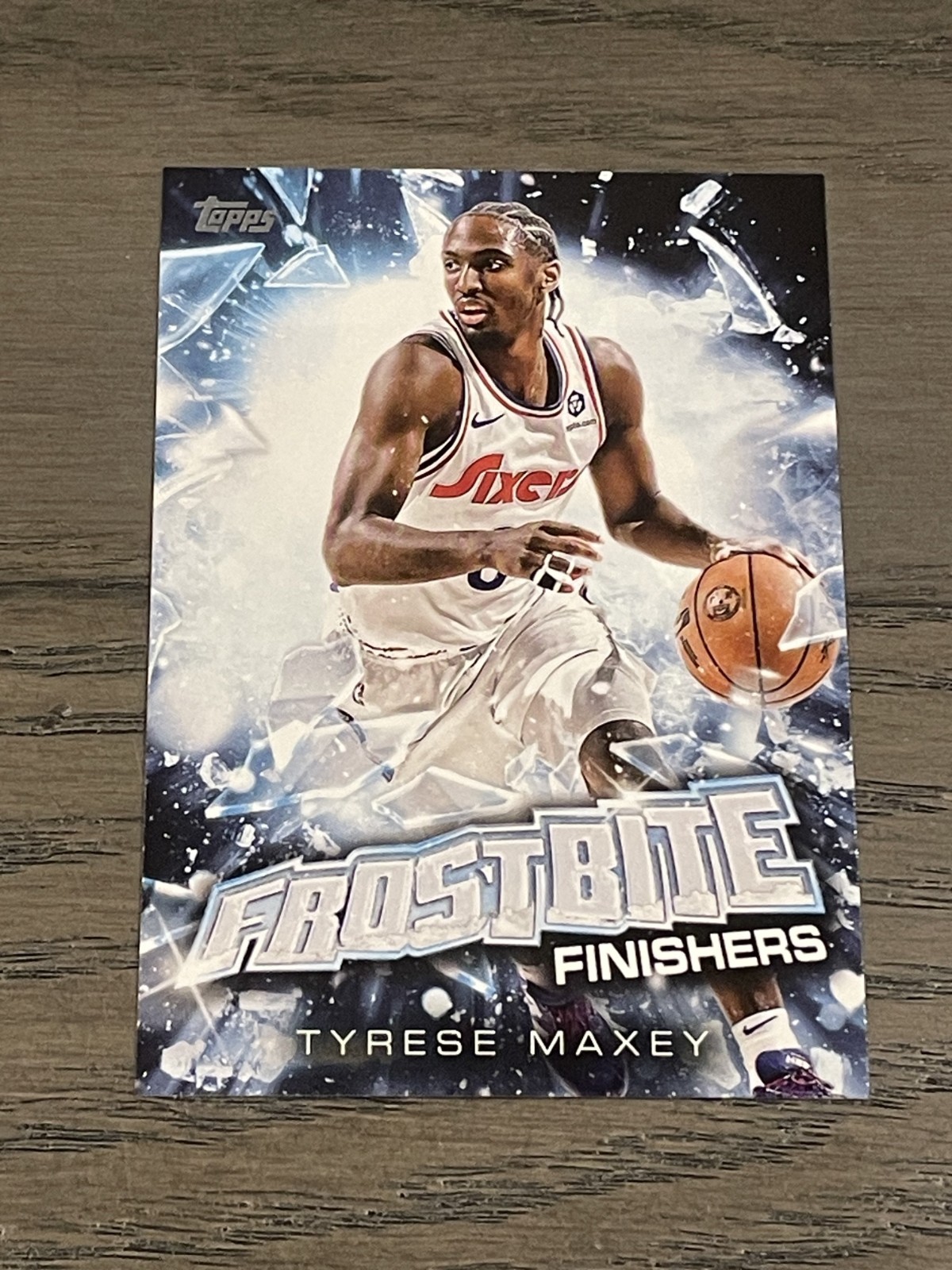 2025-26 Topps Holiday Frostbite Finishers Tyrese Maxey #FF-TM Philadelphia 76ers