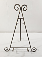 Gold Tone Metal Easel Picture Frame Photo Display art Stand 14"