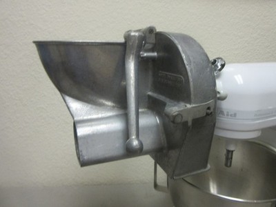 KitchenAid original pelican head attachment with adjustable slicer.