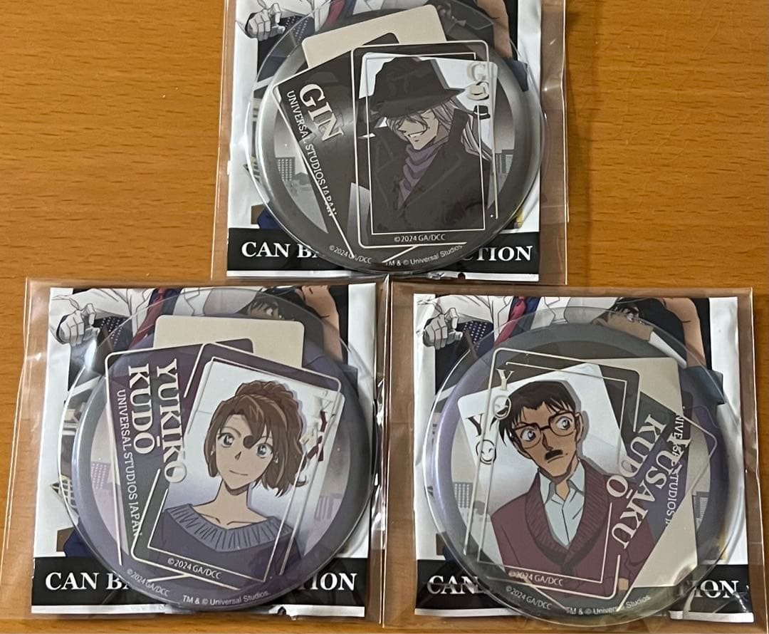 Insignia de lata de detective Conan Conan USJ 2024 genial Japón LE COMO NUEVA