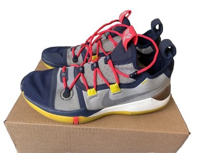 Nike Kobe AD 2018 'Sail Multicolor' Men's Size 10 Blue/Yellow AV3555-100 Rare 
