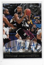 1999 Press Pass SE Auto Tyrone Washington Auto