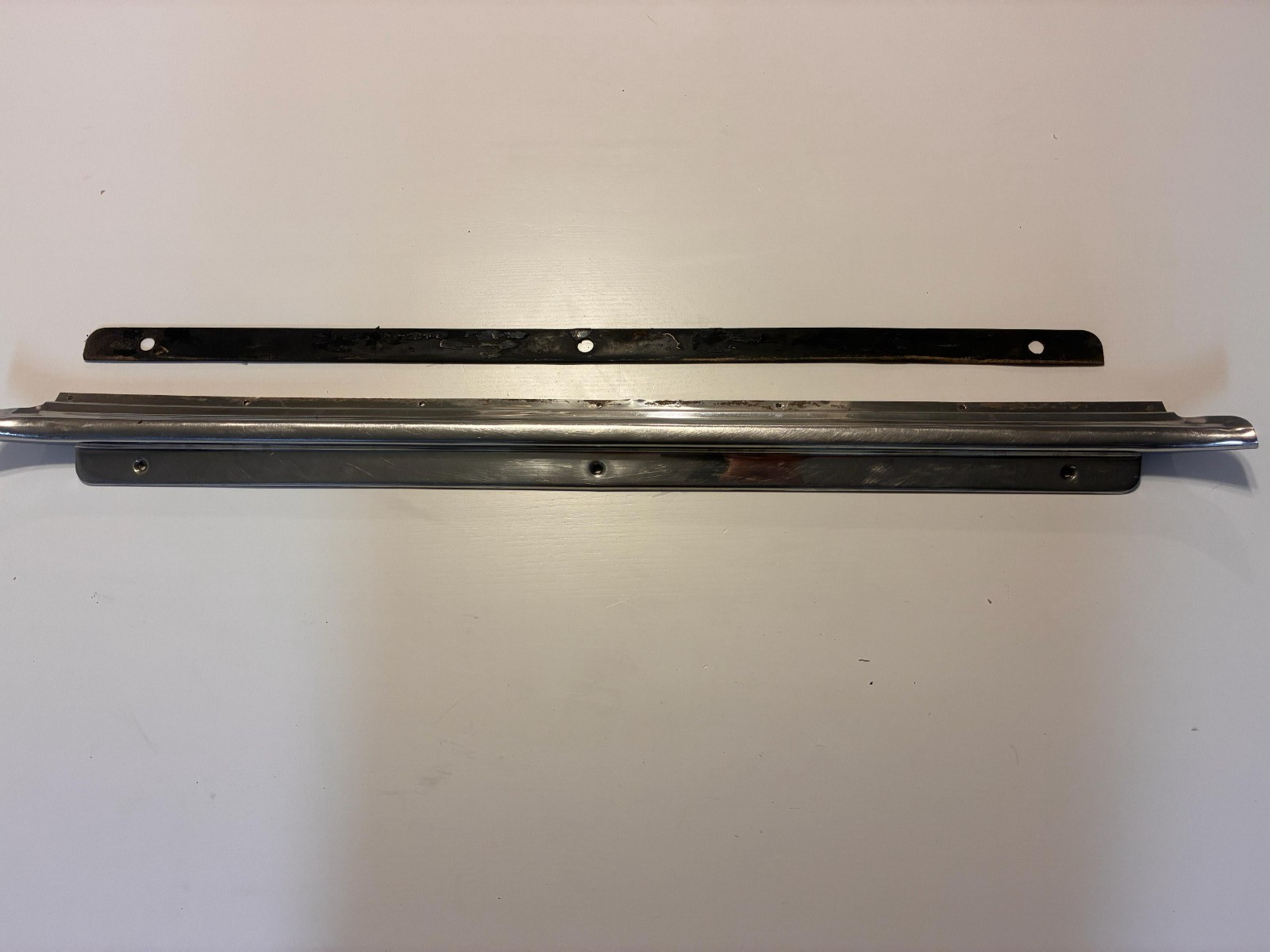 Bentley T2 1978 Front Right Door Sill Chrome Trim