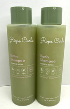 Rizos Curls Biotin Shampoo Gently Cleanse Nourish Rosemary Oil Lot of 2 read