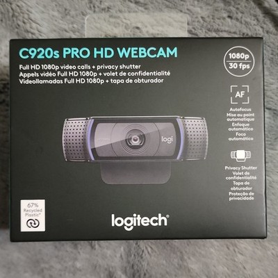LOGITECH C920s PRO HD WEBCAM - Black, 1080P/30FPS