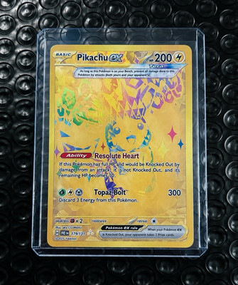 Pikachu ex 179/131 SV: Prismatic Evolutions (Custom Fan Art) Non TCG