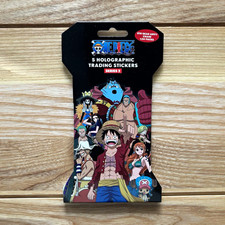 One Piece Holographic Trading Sticker Pack, Sealed with 5 Stickers Included