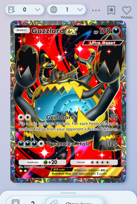 Pokemon TCG POCKET - Guzzlord Full Art 2⭐, Extradimensional