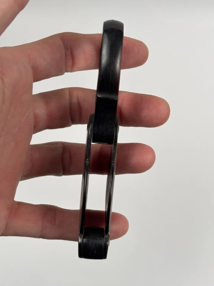 Ancienne Loupe de poche pliante XIXe en Corne - Photo 4/4