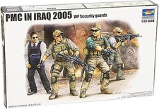 Trumpeter PMC VIP Protection Team in Iraq Figure Set (4) - Plastic Model Kit