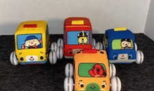 Melissa  Doug K's Kids 4 Pull-Back Soft Town Vehicles