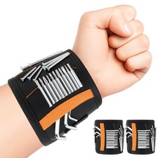 2PC Nylon Magnetic Wristband for Holding Screws, Lightweight Magnets Holds Sc...