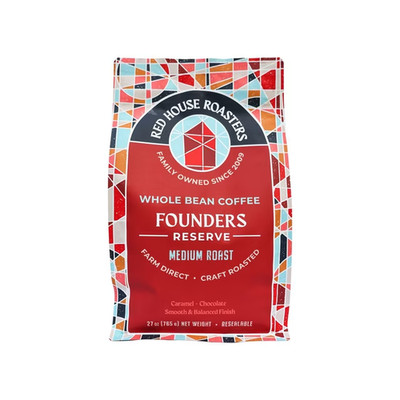 Red House Roasters Founders Reserve Medium Roast Whole Bean Coffee, 27 oz.