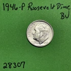 1946 P Roosevelt Dime BU Uncirculated Mint State 90% Silver 10c US Coin