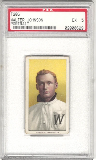 1909-11 T206 Set-Break Walter Johnson (Portrait) Piemont SGC 5 EX