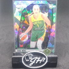 2024 Prizm WNBA NIKA MUHL Silver Cracked Ice Prizm SP RC #75 Seattle Storm
