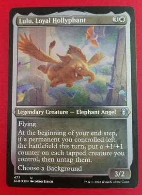 1x Lulu, Loyal Hollyphant | FOIL-ETCHED | Battle for Baldur's Gate | MTG Magic