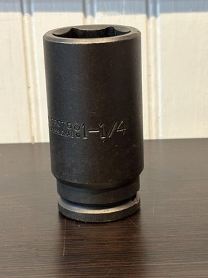 Proto USA 7340H 1-1/4'' Impact Socket 1/2'' Drive 6 Point Deep