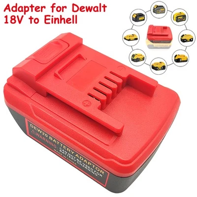Battery Adapter for Dewalt 18V XR Battery to Einhell Power X-Change 18V Tool New
