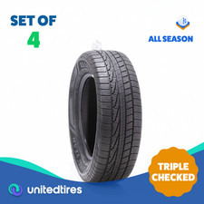 Set Of 4 Used 22560r16 Goodyear Assurance Weatherready 98h - 7.5-932 Set Of 4 Used 22560r16 Goodyear Assurance Weatherready 98h - 7.5-932