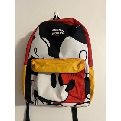 Mickey Mouse Since 1928 Colorful Bioworld Bacpack w/Front Pocket Padded Straps