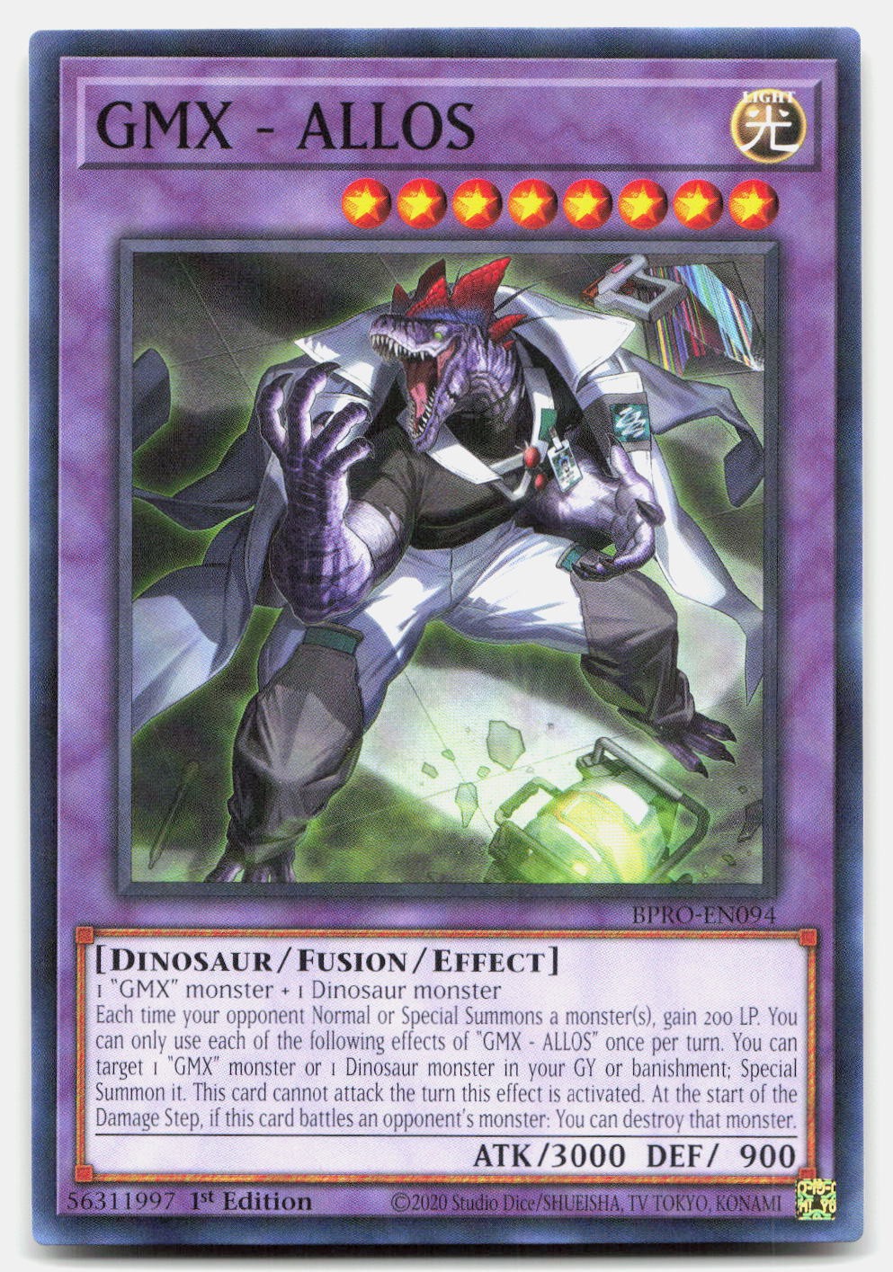 GMX - ALLOS 1st Edition Burst Protocol BPRO-EN094 in NM Yu-Gi-Oh! TCG