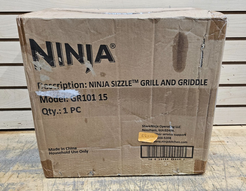 Ninja GR101 Sizzle Smokeless Indoor Grill & Griddle - NEW!