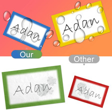 Colorful Plain Name Tag Labels - 200 Stickers, 3.5 X 2.25 Inch, Colorful Bo...