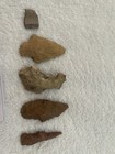 Lot Of 5 Authentic Native American Indian Arrowheads, Artifacts — photo 2