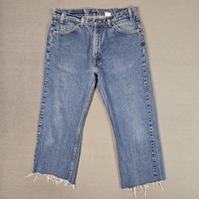 VTG 90s Levi's 505 Orange Tab Jeans Mens 34x23 Hemmed USA Made Med Wash Straight