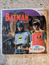 Sawyers View-Master 3 Reel Packet 1966 Batman Purr-fect Crime B492 with booklet 