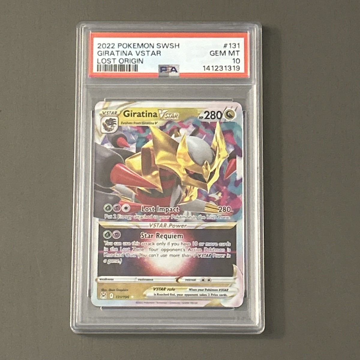Pokemon TCG: 2022 Giratina VSTAR 131/196 Swsh11: Lost Origin Holo
