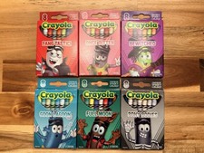 Crayola Crayons, Halloween, Lot Of 6 Boxes, Rare/Discontinued, Brand New