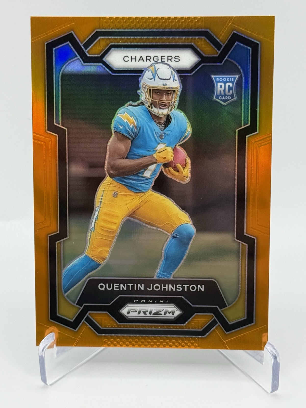 2023 Panini Prizm - Rookies Quentin Johnston #353 Orange Prizm /249 (RC)