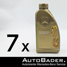 7x 1 Liter Original Mercedes-Benz PKW-Synthetic Motoröl MB 229.71 - Low SPAsh