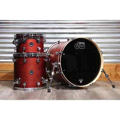 DW Performance 3pc Drum Set 20/12/14 Satin Tobacco