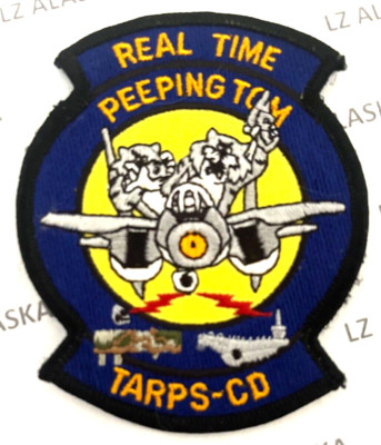 US NAVY REAL TIME PEEPING TOM TARPS-CD TOMCAT F-14 AIR RECONNAISSANCE PATCH N2