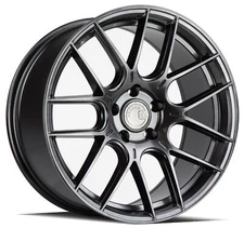One 18x8.5 Aodhan AH-X 5x114.3 +35 Flow Forged Hyper Black Wheel
