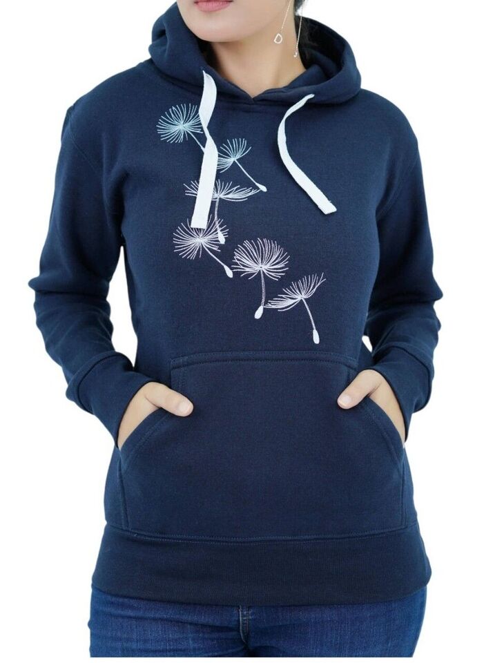 Women fleece pullover hoodie embroidered sweatshirts XS S M L 80% ...