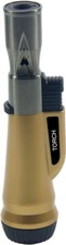 Jet Torch Flame Refillable Butane Lighter Adjustable Cigar Lighter Gold Color