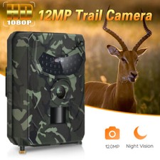 Wildkamera 12MP 1080PHD IR Nachtsicht Jagdkamera Wildtierkamera Wasserdicht IP54