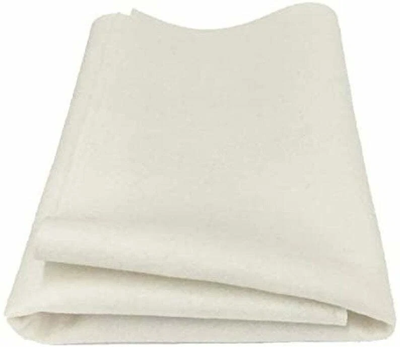 100% MERINO WOOL FELT 18 X 22”Sheet- MADE IN USA- Natural Sew, Craft, Dyeable