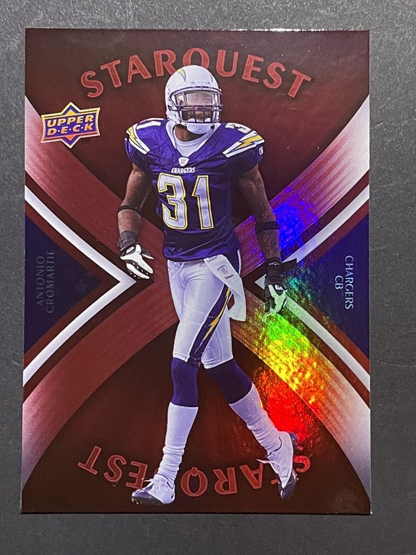 2008 Upper Deck Starquest Rainbow Red Antonio Cromartie Insert Card - Jets
