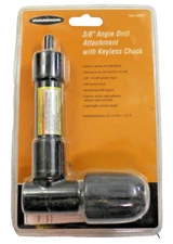 Warrior 3/8" Angle Drill Attachment w/Keyless Chuck #69337Sealed in Package